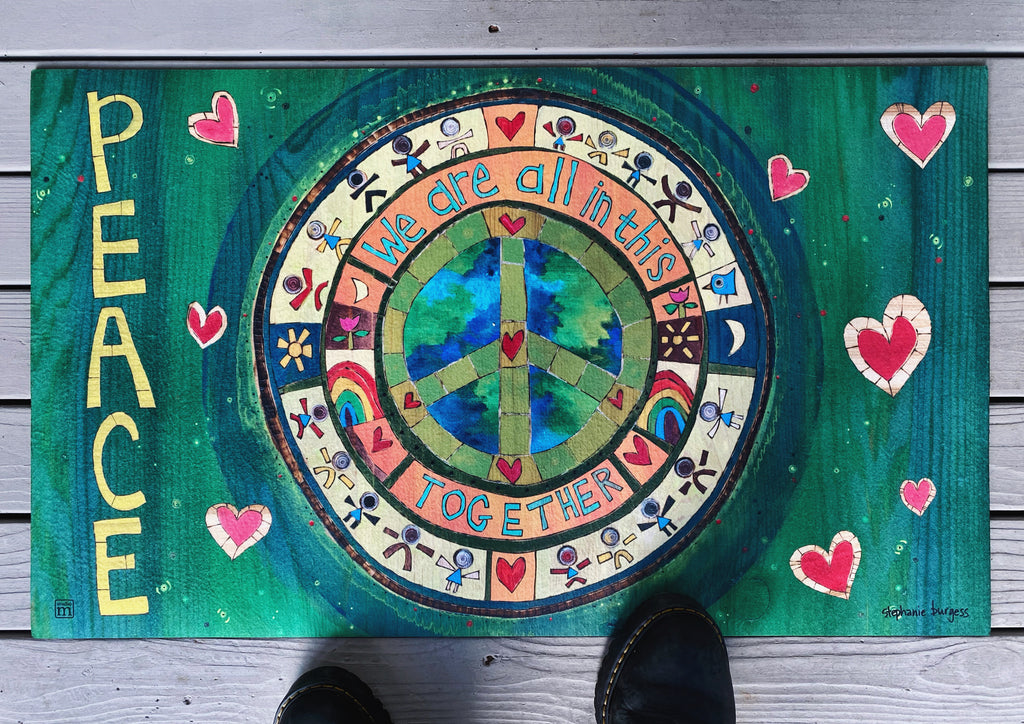 Welcome mats with the perfect messages 💚