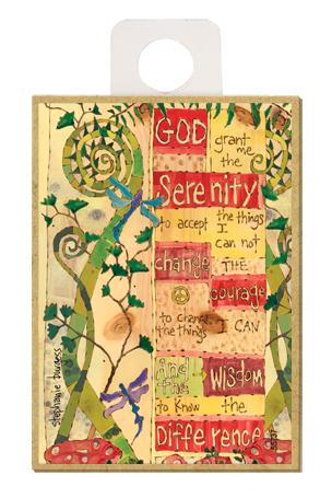 Serenity Prayer Wood Magnet - New