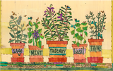 Herbs And Bees Metal Print - 11 By 16