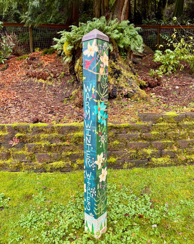 Warm Winter Wishes Art Pole 60’’ - New