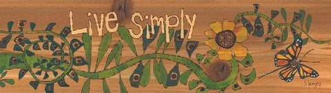 Live Simply Metal Print New 5 By 18