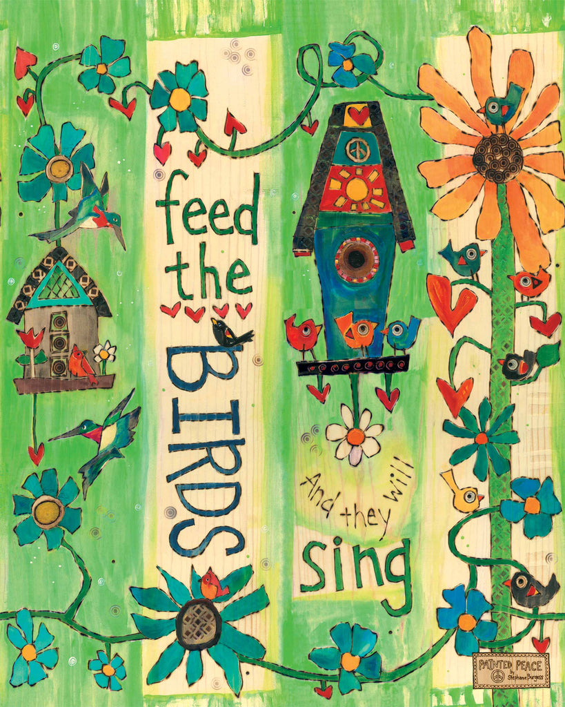 Feed The Birds Art Pole - 20