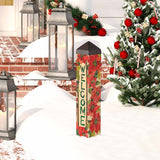 A Welcome With Poinsettias Art Pole - 20