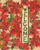 A Welcome With Poinsettias Art Pole - 20