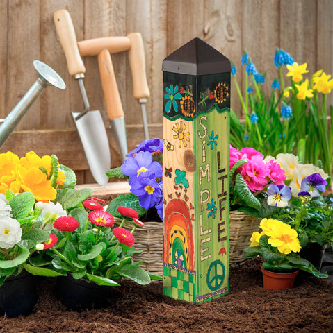 Simple Life Happy Art Pole 20 - New