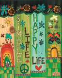 Simple Life Happy Art Pole 20 - New