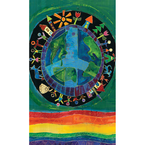 Peaceful Earth Metal Print - 11 By 17