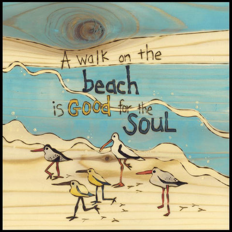 A Walk On The Beach Metal Print 12 By