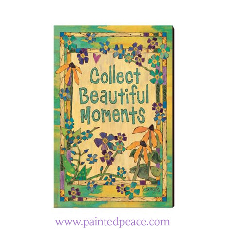 Collect Beautiful Moments Wooden Post Card Mini Art
