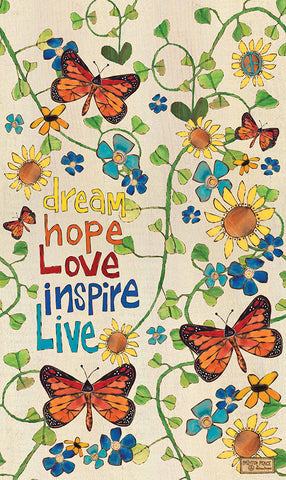 New - Dream Hope Love Inspire Metal Print 8 By 14
