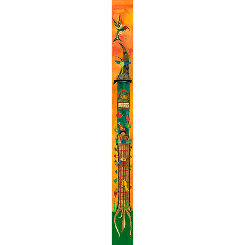 Frog In Treehouse Metal Print - 5 By 44
