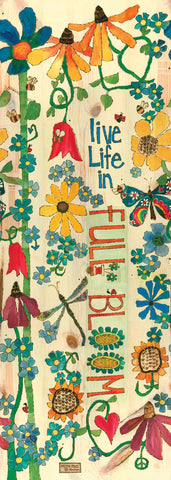 New - Live Life In Full Bloom Fine Metal Print 11 By 30