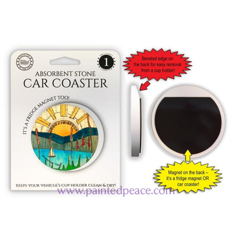 Sailboat Car Coaster / Magnet