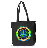 Bless The Earth Heartful Peace Book Tote One Size / Black Book Tote