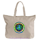 Bless The Earth Heartful Peace Tote Bag Natural / One Size Tote