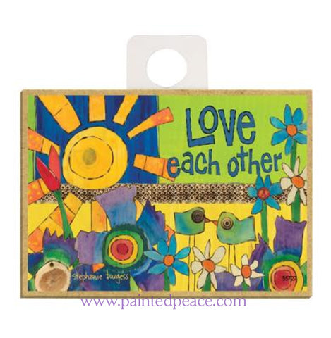 Love Each Other Wood Magnet - New