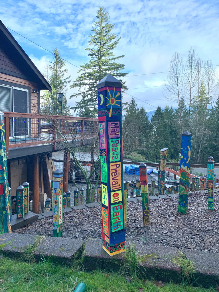 Big News! I’ve partnered once again with the World Peace Prayer Society to bring back the “May Peace Prevail” Art Pole ☮️