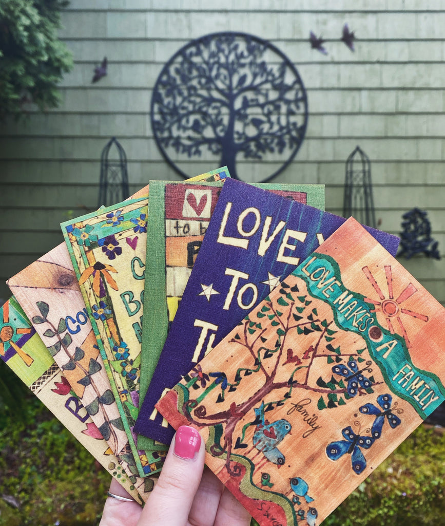 Consider a collection of 6 postcards for FREE SHIPPING 💌