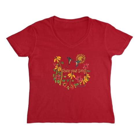 Women's V-neck Tee