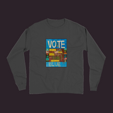 Vote Blue Unisex Long Sleeve Tee Pepper / Small (S)