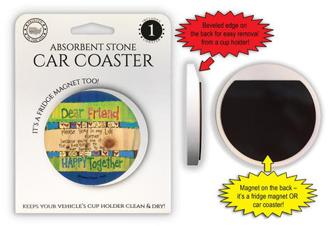 Dear Friend Car Coaster / Magnet
