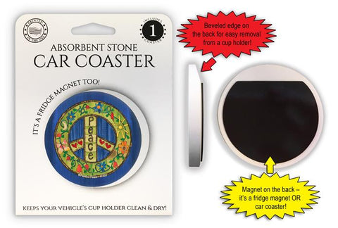 Peace Car Coaster / Magnet