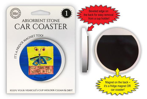 You Gave Me The Wings To Fly Car Coaster Or Magnet