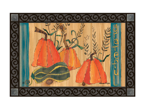 Thanksgiving Grateful Door Mat