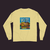 Vote Unisex Long Sleeve Shirt Butter / Small (S)