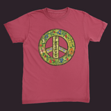 Peace Unisex Tee Crimson / Small (S)