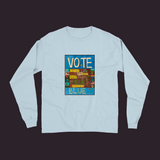 Vote Blue Unisex Long Sleeve Tee Chambray / Small (S)