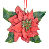 Pointsettia Mini Resin Ornament Available 7/17