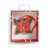 Pointsettia Mini Resin Ornament Available 7/17