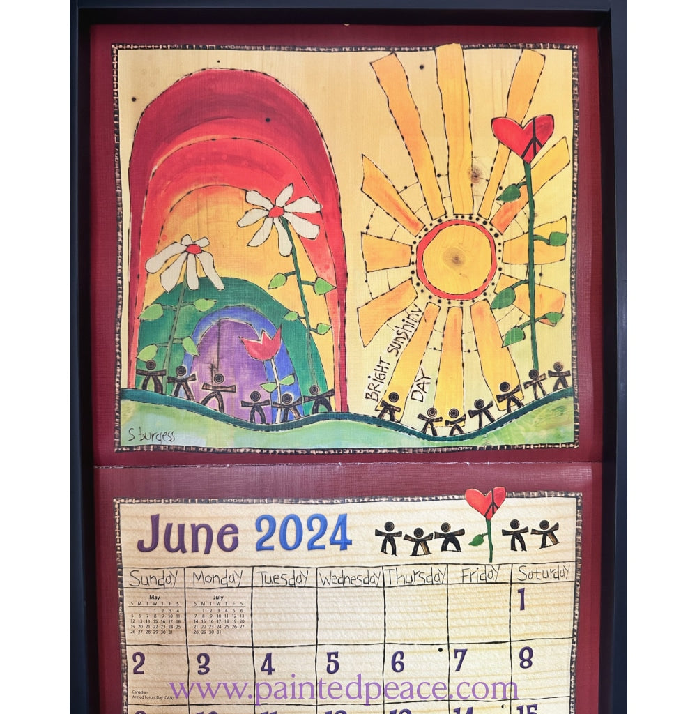 2025 Painted Peace Calendar Painted Peace the Art of Stephanie Burgess