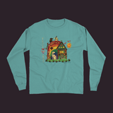 Peace Love Dog Unisex Long Sleeve Tee - New Seafoam / Small (S)