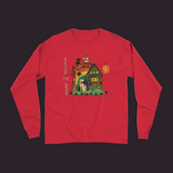 Peace Love Dog Unisex Long Sleeve Tee - New Red / Small (S)