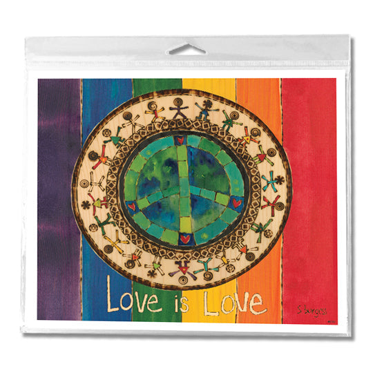 Love is Love Mini Yard Sign – Painted Peace - the Art of Stephanie