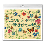 Live Simply With Gratitude Yard Sign