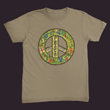 Peace Unisex Tee Khaki / Small (S)