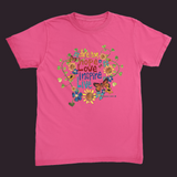 Dream Hope Love Inspire Unisex Tee Crunchberry / Small (S)