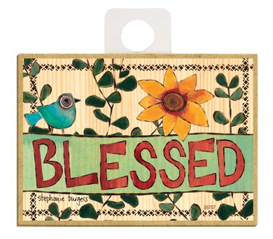 Blessed Wood Magnet - New