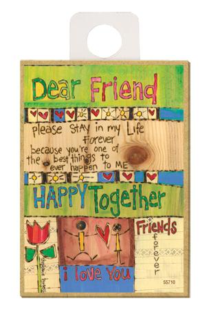 Dear Friend Wood Magnet - New