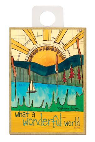What A Wonderful Life Wood Magnet - New