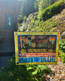Pro Women-Child-Family-Choice - Vote Blue 18 By 24 Double-Sided Yard Sign