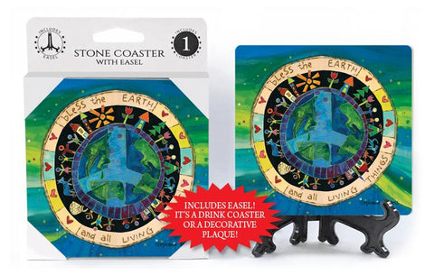 Bless The Earth - Stone Coaster