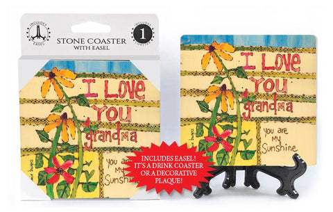I Love You Grandma Stone Coaster
