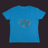 Live Simply Women’s V-Neck Sapphire / Small (S)
