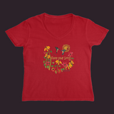 Share Your Song Women’s V-Neck Red / Small (S)