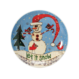 Snowman Appetizer Plate