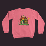 Peace Love Dog Sweatshirt Watermelon / Small (S)